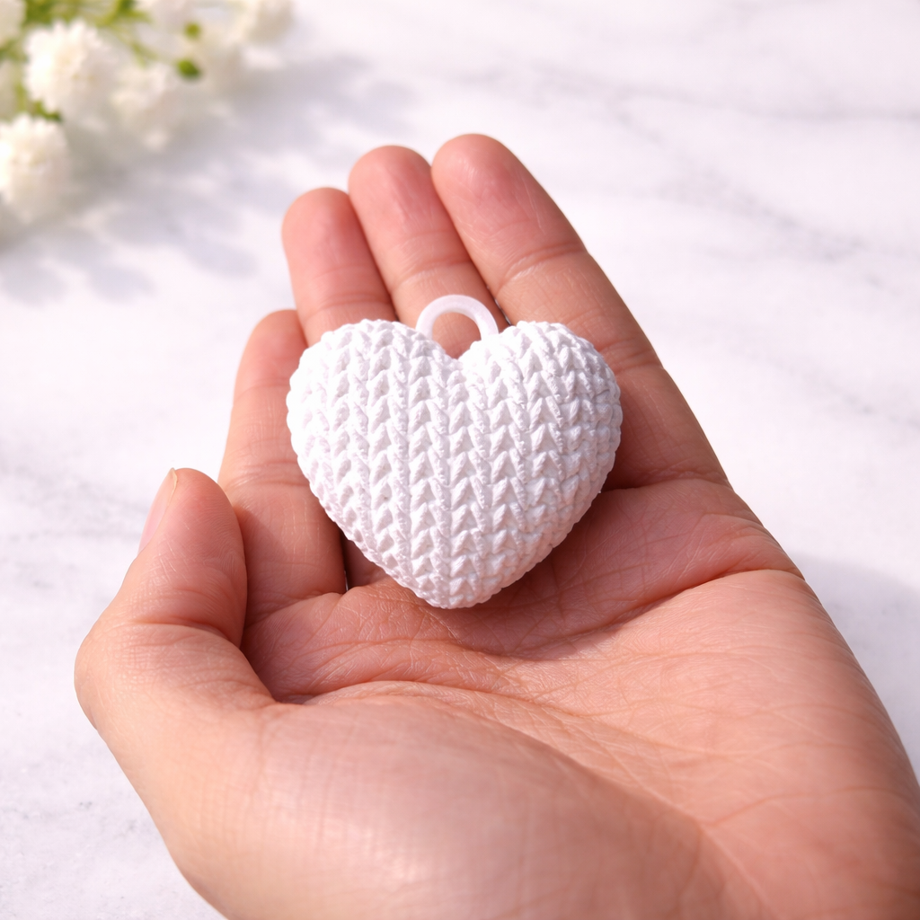 Heart Shaped Keychain with secret message