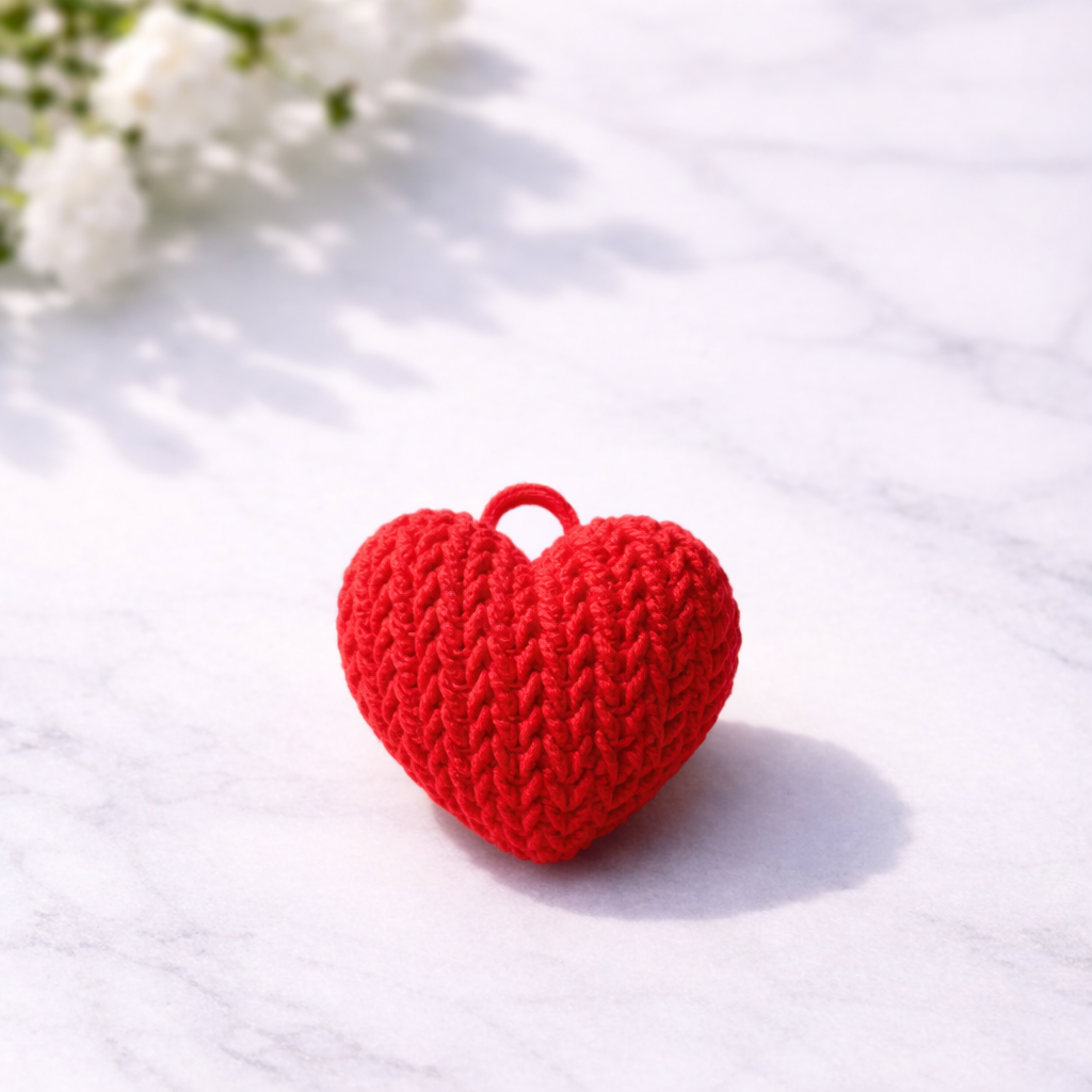 Heart Shaped Keychain with secret message